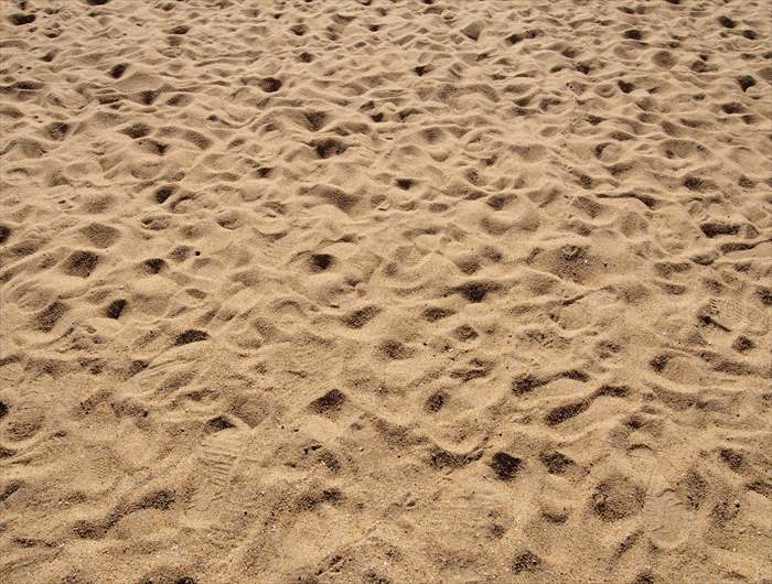 須磨海水浴場の砂の状態